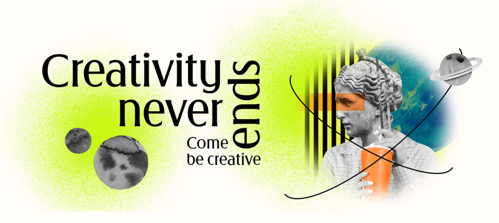 Yaratıcılık asla bitmez - Bleyn marka tasarım ajansı yaratıcı konsept görseli